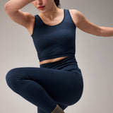 SEAMLESS SQUARE BRA - NAVY BLUE