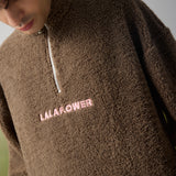 LALAGREEN OVERSIZED SHERPA JUMPER