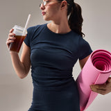 SEAMLESS TSHIRT - NAVY BLUE