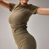 SEAMLESS TSHIRT - LALA GREEN