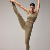 SEAMLESS LEGGINGS - LALA GREEN