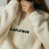 SNOW WHITE OVERSIZED SHERPA JUMPER