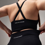 SEAMLESS BIKER SHORTS - BLACK