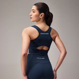 SEAMLESS PADDED BRA - NAVY BLUE
