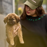 OLIVE TRUCKER CAP WITH MESH DETAIL
