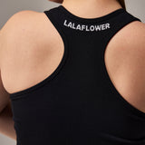 SEAMLESS RACERBACK TOP - BLACK