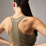 SEAMLESS RACERBACK TOP - LALA GREEN