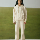 OFF-WHITE OVERSIZED HOODIE IN THE FLORAL SPIRAL PRINT