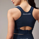 SEAMLESS PADDED BRA - NAVY BLUE