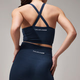 SEAMLESS BIKER SHORTS - NAVY BLUE