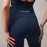 SEAMLESS FLARE PANTS - NAVY BLUE