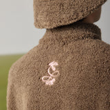 LALAGREEN OVERSIZED SHERPA JUMPER