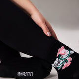 SET OF 3 SOCKS - BLACK / LALA GREEN / WHITE
