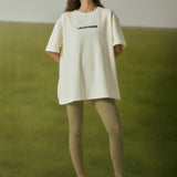 OFF-WHITE OVERSIZED T-SHIRT IN THE LALA GARDEN PRINT